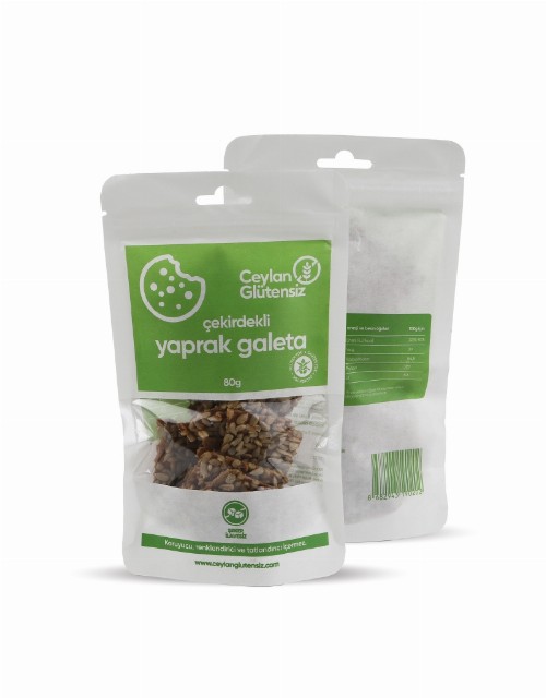 Ceylan Glütensiz Çekirdekli Yaprak Galeta 80gr.