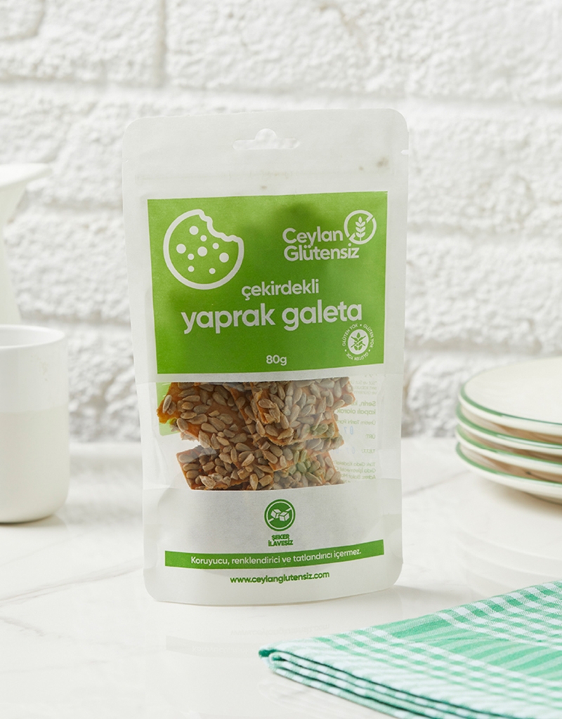 Ceylan Glütensiz Çekirdekli Yaprak Galeta 80gr.